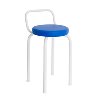 Banco | Banqueta Premium Branco E Azul