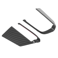 Carbon Fiber Steering Wheel Button Cover Trim Decoration Sticker Replacement for Mazda 3 Axela BP 2020-2022 Interior Accessories