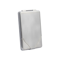 Durable Stainless Steel Cigarette Box With Flip-Top Design, Pocket-Style Pressure-Resistant Cigarette Holder, Smoking Accessory