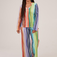 Blusa Manga Longa Pijama Estampa Prisma