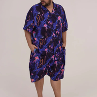 Camisa Manga Curta Estampa Subaquática