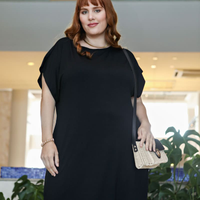 Vestido Reto Básico Confort Preto