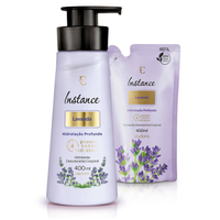 Combo Refil Instance Loção Hidratante Desodorante Corporal Lavanda 3 Unidades