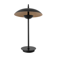 Luminaria De Mesa Led Metal Preto Freijo 12W 3000K Shimeji