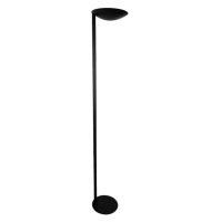 Luminaria De Piso Led Aluminio 12W 3000K - PRETO