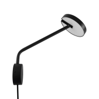 Arandela Led Aluminio Preto 12W 3000K Luna