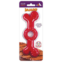Brinquedo Jambo Osso Anelado Grande Sabor Carne
