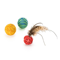 Brinquedo Gatos Mimo Conjunto 3 Bolinhas