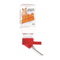 Bebedouro Drink Mouse Bico de Alumínio Vermelho Tudo Pet 120mL