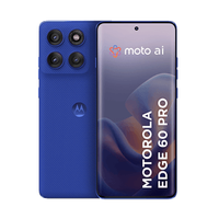 Smartphone Motorola Edge 60 Pro 5G 256GB 24GB (12GB RAM+12GB Ram Boost) Tela Quad-Curve moto AI 50MP Sony Camera ultrarresistencia militar IP68 + IP69 - Azul
