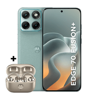 Kit smartphone motorola edge 70 fusion + e fone moto buds loop Swarovski Ice Melt 256B 24GB (12GB RAM + 12GB RAM Boost), camera 50MP Sony Lytia 710, Tela 1.5K extreme Amoled 144hz - Verde Claro