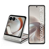 Smartphone Motorola Razr 70 5G 256GB 24GB (8GB RAM+16GB Ram Boost), tela interna 6.9" e externa 3.6", extreme AMOLED, câmera 50MP, IP48 - Branco Perolado