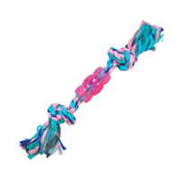 Brinquedo Cães Jambo Mordedor Corda Rubber Bone Pastel