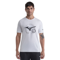 Camiseta Mizuno Stamp 2 Masculina P Branco