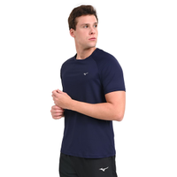 Camiseta de Corrida Masculina Mizuno Pro Uv P Azul