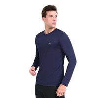 Camiseta Manga Longa de Treino Mizuno Nirvana M Azul