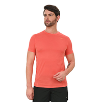 Camiseta de Corrida Masculina Mizuno Dryeaeroflow P Laranja