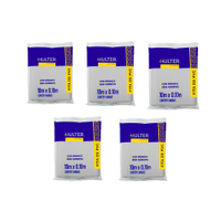 Kit 5 Unidades Fita PVC Sem Adesivo Branca Hulter 100x10m