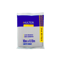 Kit 100 Unidades Fita PVC Sem Adesivo Branca Hulter 100x10m