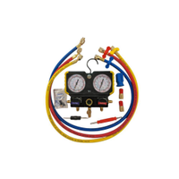 Kit Manifold Led e Jogo de Mangueiras 1/4 pol 90cm para R410/R32/R22/R438 Hulter HT5MF-SPLITYHF