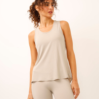 Regata de poliamida com prega esportiva rosa - areia