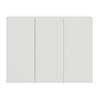 Gabinete Banheiro 3 Portas Suspenso 90cm Multimóveis MP5029 Branco