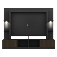 Rack Estante TV 65" com Leds Berlim Multimóveis Preto/Tenerife