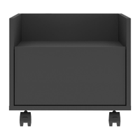 Gabinete Armário Banheiro 40 cm com Rodízios Multimóveis MP5035 Preto