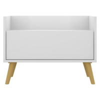 Gabinete de Banheiro Retrô Multimóveis 80 cm FG5000 Branco/Natural