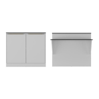 Bancada Balcão/Mesa Cozinha Mariah Multimóveis MP5484 Branca