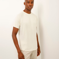 Camiseta raglan esportiva cinza