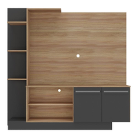 Estante Home Theater com Suporte P/TV até 55'' Denver Multimóveis Duna/Preto