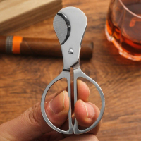 Stainless Steel Cigar Cutter Portable Cigar Scissors Cigar Clipper Knife Accessories Smoking Tools
