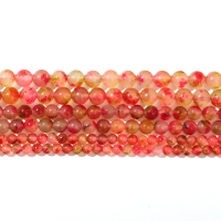 Fashion Natural Watermelon Crystal Stone Round Loose Spacer Beads For Jewelry Making DIY Handmade Bracelet Earrings Accessories