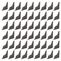 100Pcs -Style Iron Corner Guards for Wooden Boxes Jewelry Chests Cabinets Furniture Decorative Edge Protectors Triangle