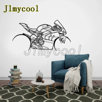 Motorcycle Silhouette Wall Art Decals Vinyl Home Decoration Room Garage Motorbike Dirt Bike Sticker Motorcycle Loves Gift