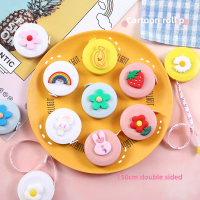 Cute Cartoon Mini Tape Measure Portable Dual Sided Retractable Soft Ruler For School Projects Home Sewing Body Measurement