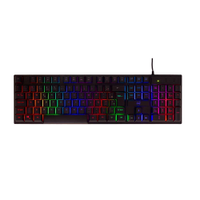 Teclado Gamer Dazz GTE1000 Rainbow C/ Fio ABNT2 Preto