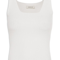 Regata feminina decote quadrado off white