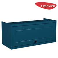 Armário Aéreo MDF Herval Viana, 1 Porta, Azul Orion, 80 cm