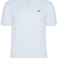 Polo masculina manga curta azul