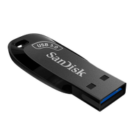 Pen Drive 256GB SanDisk Ultra Shift, USB 3.0, Preto - SDCZ410-256G-G46