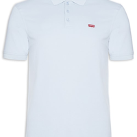 Polo masculina manga curta azul