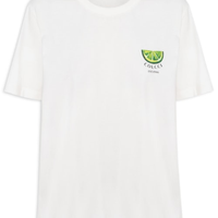 Camiseta feminina estampada off white
