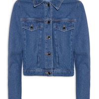 Jaqueta feminina jeans azul