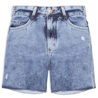 Bermuda feminina jeans azul
