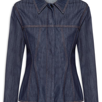 Jaqueta feminina jeans azul