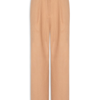 Calça feminina pregas marrom