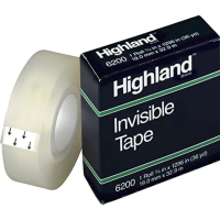3/4 W Matte-Finish Invisible Tape for home office use, polypropylene material, white color, ultra-thin and residue-free