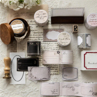 Card Lover 41mm*1.9m 1 Roll [Blank Notes Series] Tape Fireside Story Whisper Letter Vintage Style Journal Decoration Material